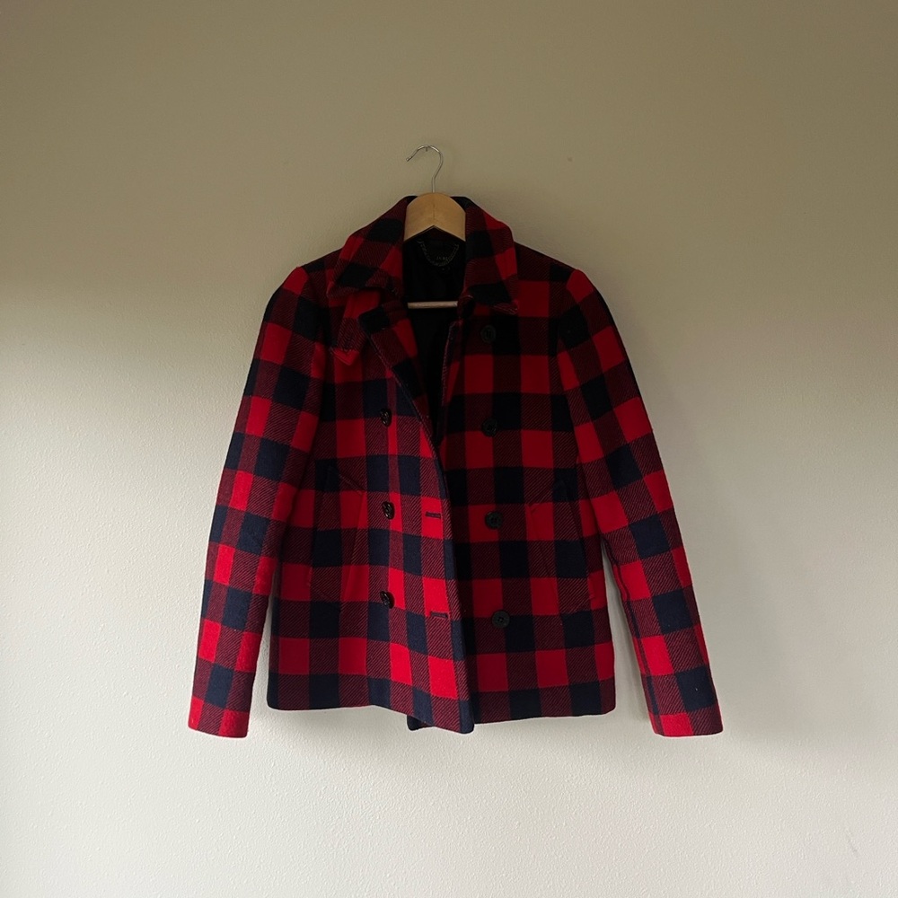 J.Crew 100% Wool Double-Breasted Peacoat